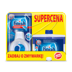 FINISH DuoPack Płyn do czyszczenia zmywarki regular 250ml + deo odor 4ml